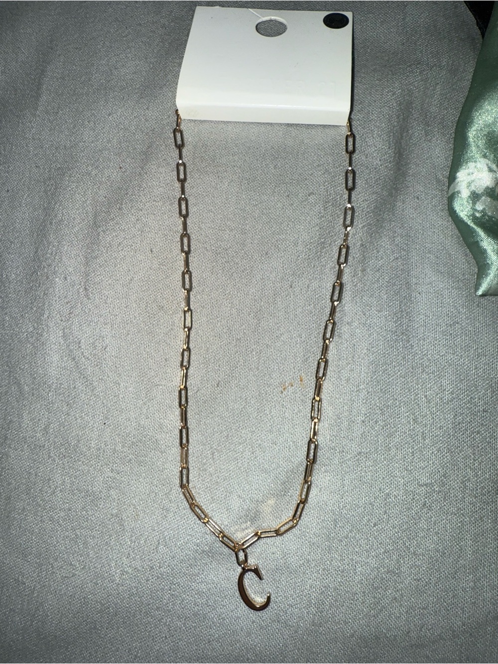 Gold Letter C Pendant Necklace - Women Jewelry